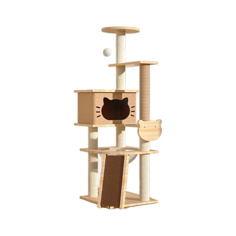 

Pet Supplies Cat Climbing Frame Large Cat Nest Jump Platform Space Capsule Scratch Board Villa Toys