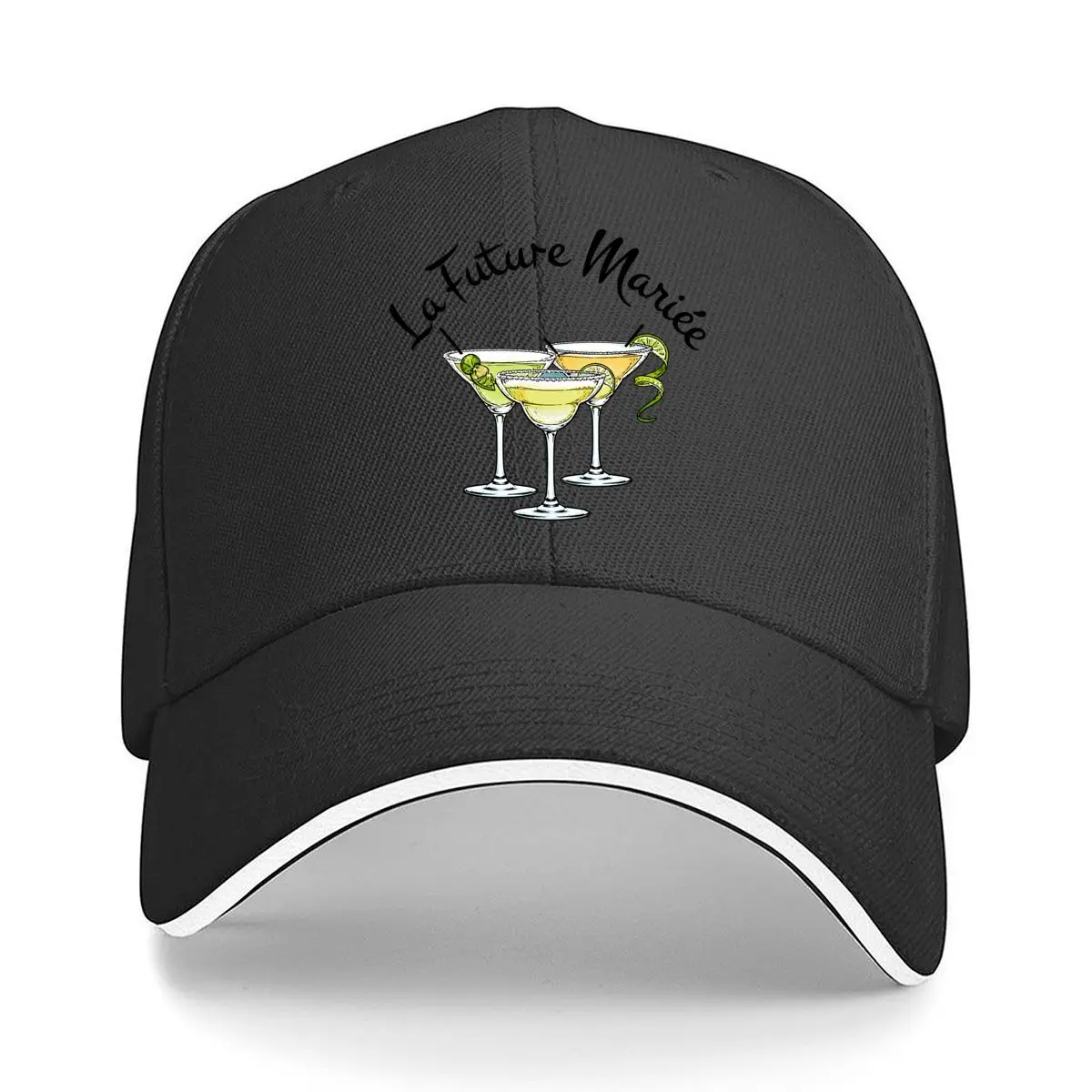 La Future Mariee Bridal Cocktail Bachelorette Lime Drinks Sandwich Baseball Cap Women Unisex Male