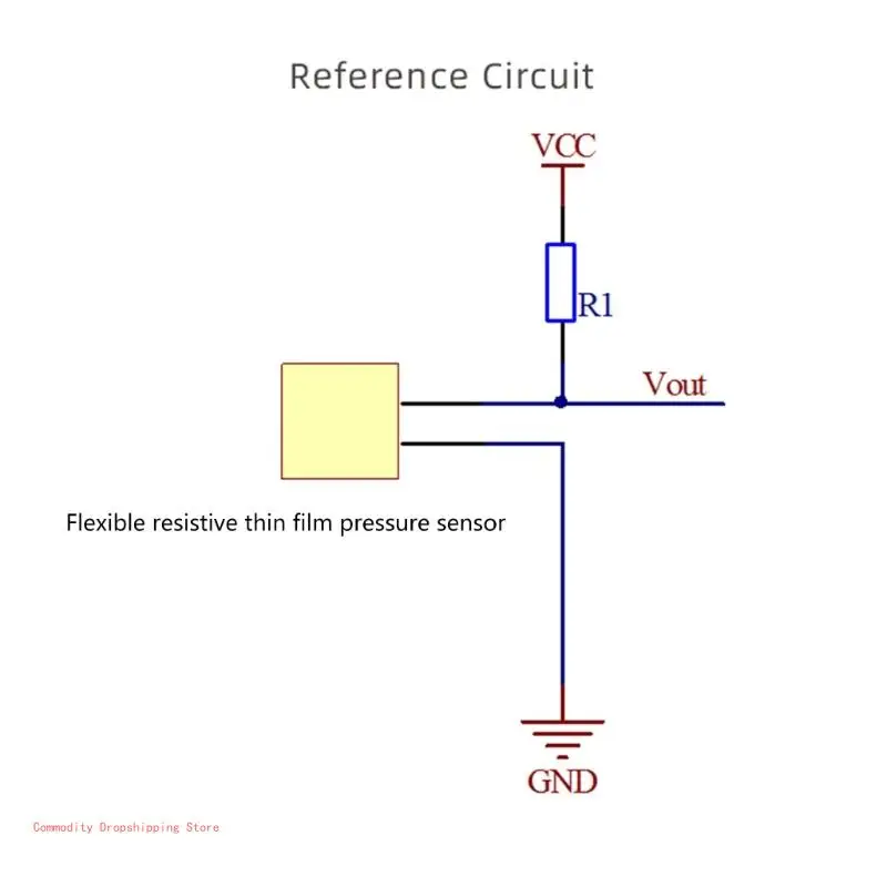 2Pcs Thin Film Pressure High Precise Force Sensitive Resistor Force Pressure Resistance Type 20Kg