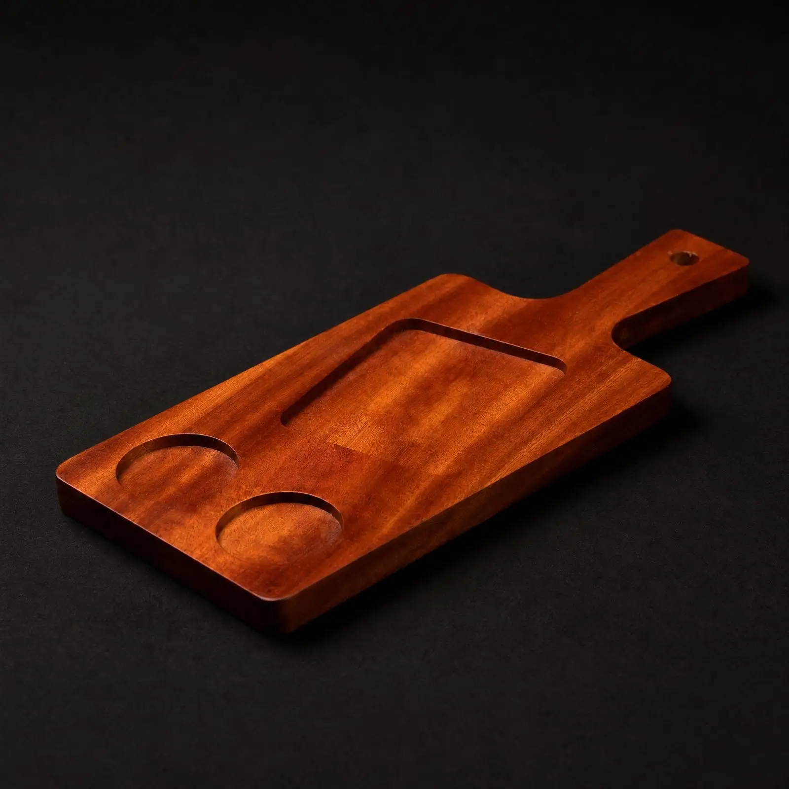 Decorative Wooden Serving Tray with Hanging Hole for Farmhouse Table Centerpiece and Party Buffet Service
