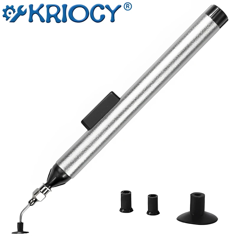 

IC SMD Vacuum Sucking Suction Pen Remover Sucker Pump IC SMD Tweezer Pick Up Tool Solder Desoldering with 3 Suction Headers
