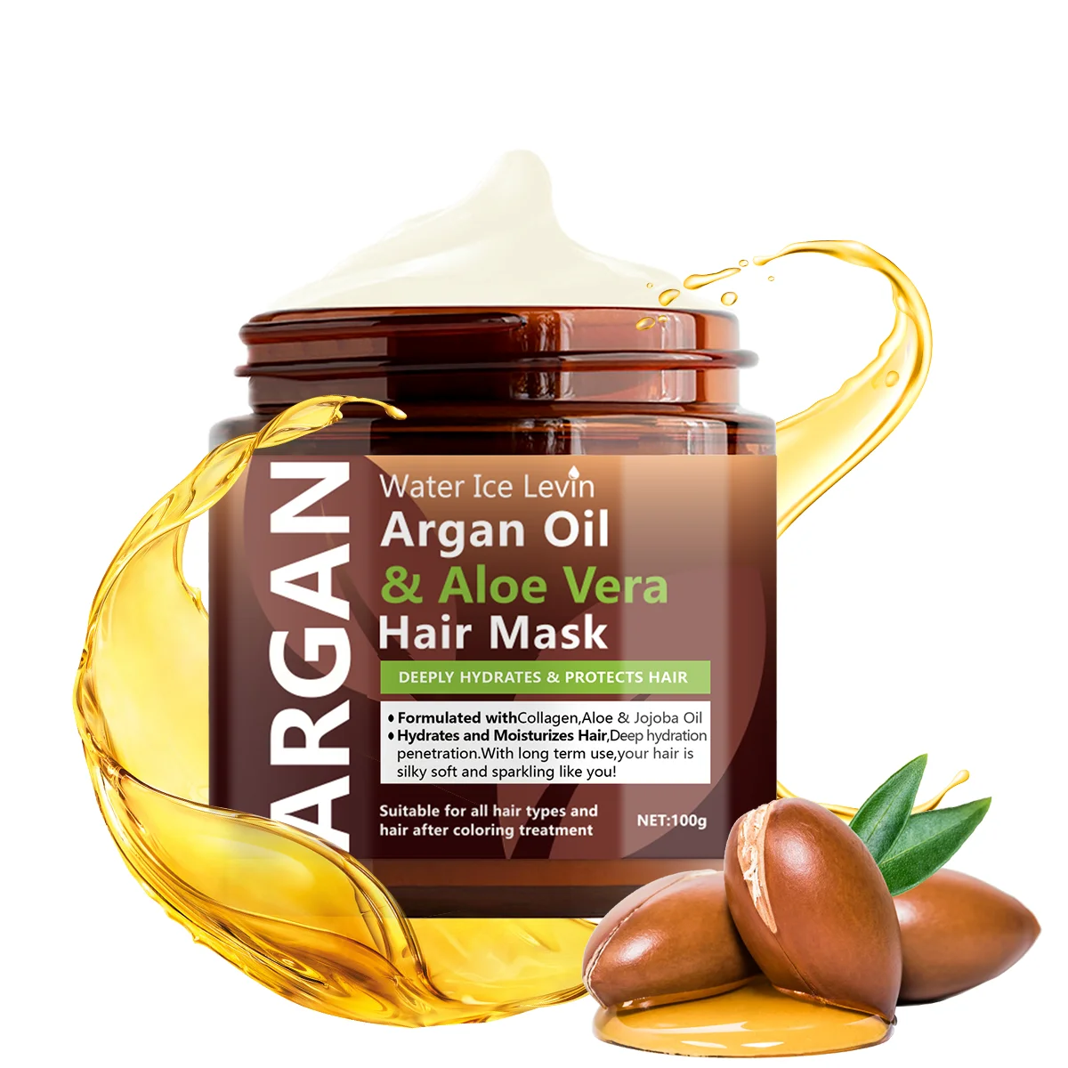 Argan Oil & Aloe Vera Hair Mas - đánh giá và giá Hair Care Gisou