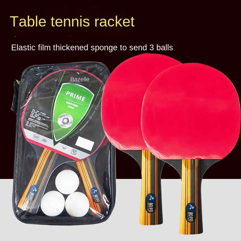 

Double-sided anti-adhesive table tennis racket for beginners children and adults training high elastic table tennis board set
