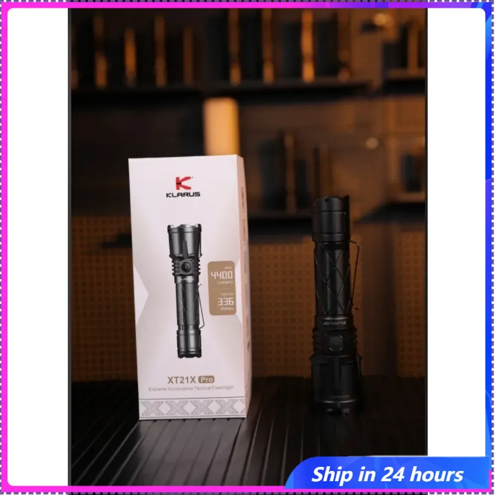 Тактический фонарик KLARUS XT21X pro, 4400 люмен, супер яркий светодиодный перезаряжаемый фонарь с запатентованной батареей с двойным переключателем в комплекте Тактический фонарик KLARUS XT21X pro, 4400 люмен, супер яркий светодиодный перезаряжаемый фонарь с запатентованной батареей с двойным переключателем в комплекте