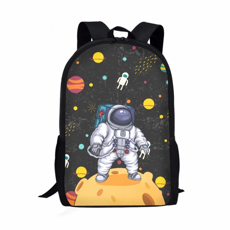 Space astronot tas sekolah pola sistem surya untuk anak laki-laki tas buku Fashion ransel anak remaja perempuan ransel anak laki-laki