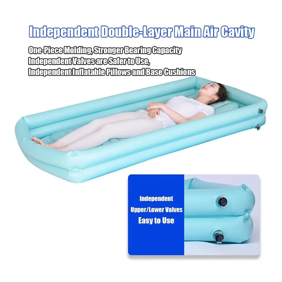 

Ванна для лежачих пожилых людей, кровать для инвалидов из ПВХ, купание, бассейн для ухода за больными, надувная ванна для ванны