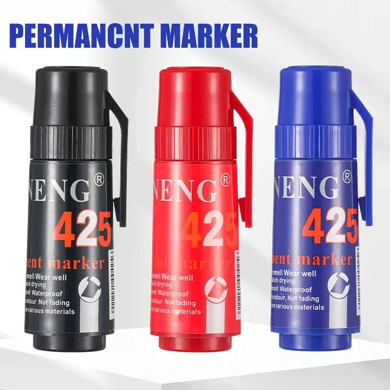 

Large Capacity Chisel Tip Permanent Marker Pens, Quick-Drying, Fade-Resistant, Ideal for Professional Art Drawing, POP Posters