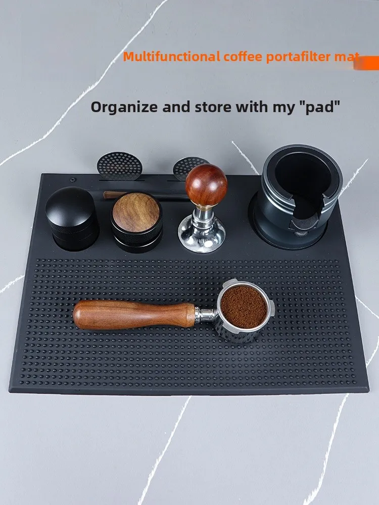 

Multifunctional Silicone Coffee Bar Mat Corner Organizer Pr Poer Base Drainage Pad Luxiang LX002 Coffee Accories