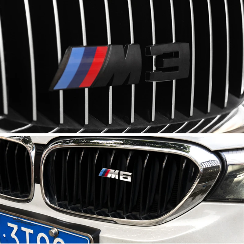 Car Styling M ABS Stickers Front Grille Trunk Emblem Badge For BMW F10 M2-6 E46 E60 E90 E39 E36 E70 E91 GT X1 X2 X3 X4 X5 X6 G30 - view 6