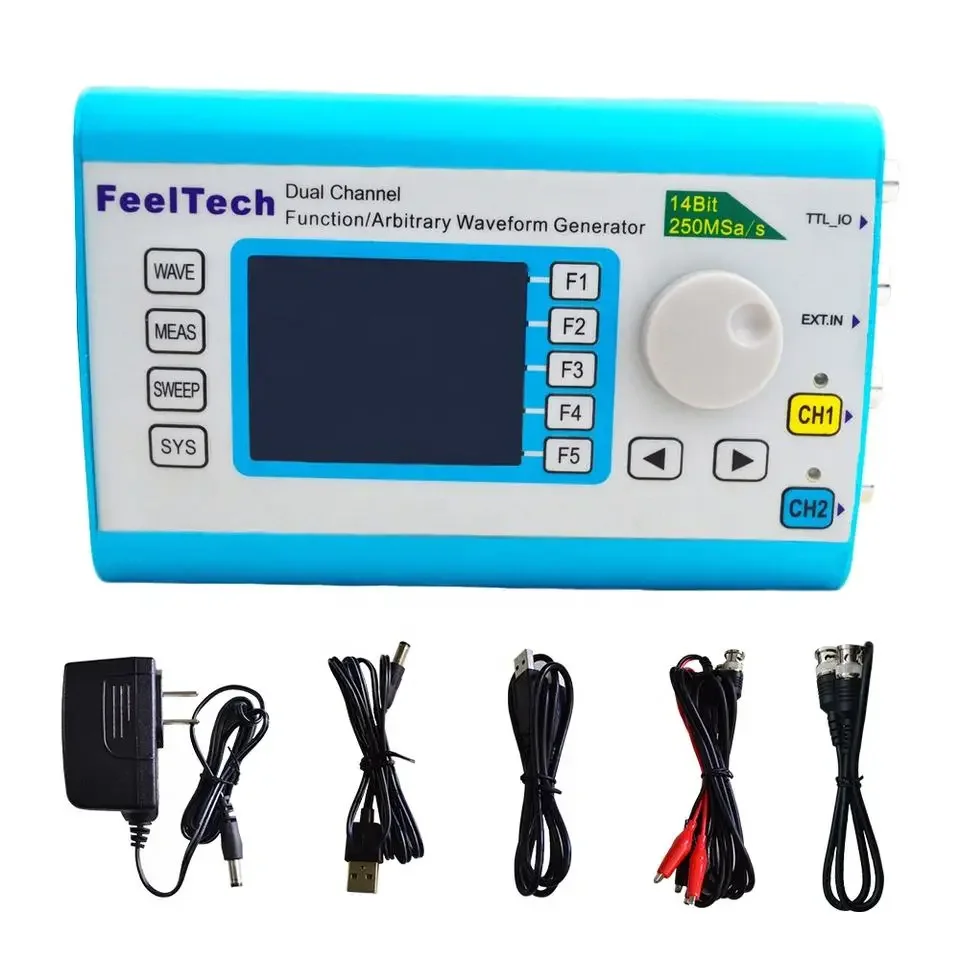 20262025 FY6300 50MHz Frequency Generator Blue Sine Frequency Signal Generator Function Waveform Generator