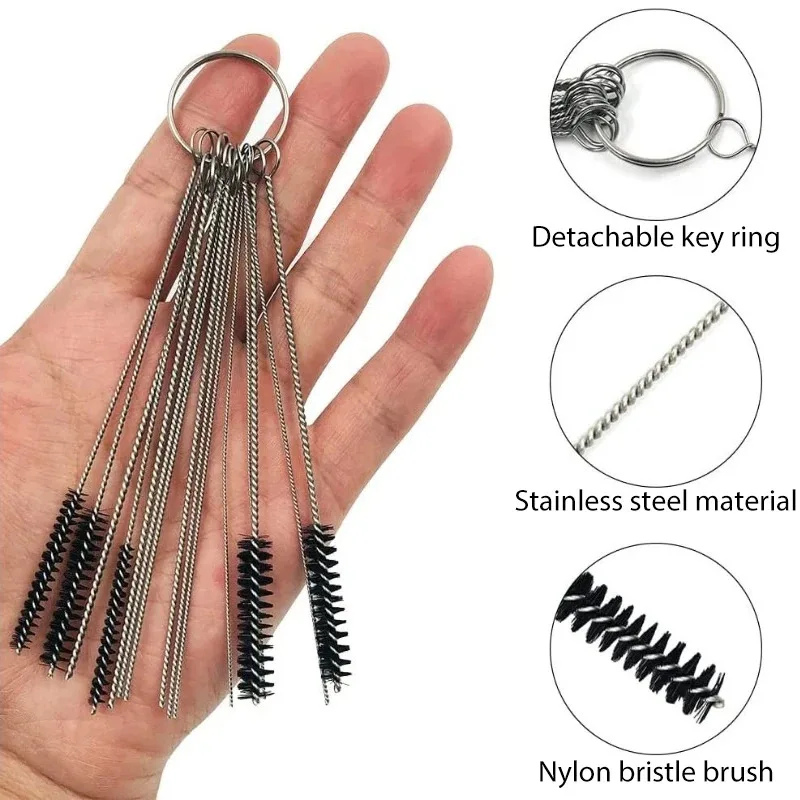 Professional Hot Sale Airbrush Accessories Air Brush Cleaning Repair Tool Kit Airbrushes Needle Brush Set Spray Gun Tools image 2