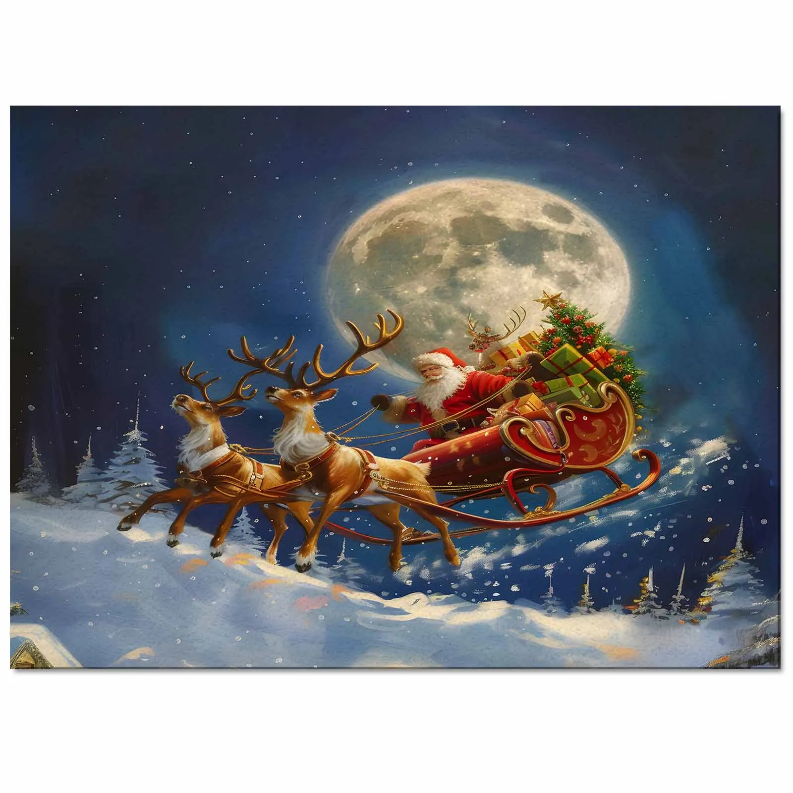 Christmas Santa Claus Elk Gift Moon Living Room Floor Mat Children's Room Bedroom Bedside Carpet Kitchen Door Mat