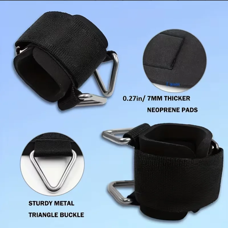 Non-Slip Heavy Load Adjustable Wrist Support Strap, Versatile Power Training Add-On Equipment for Weightlifting Cable Machine Pu