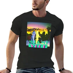 Miami vice graphic design T-Shirt hippie clothes plain vintage clothes oversized t shirts for men