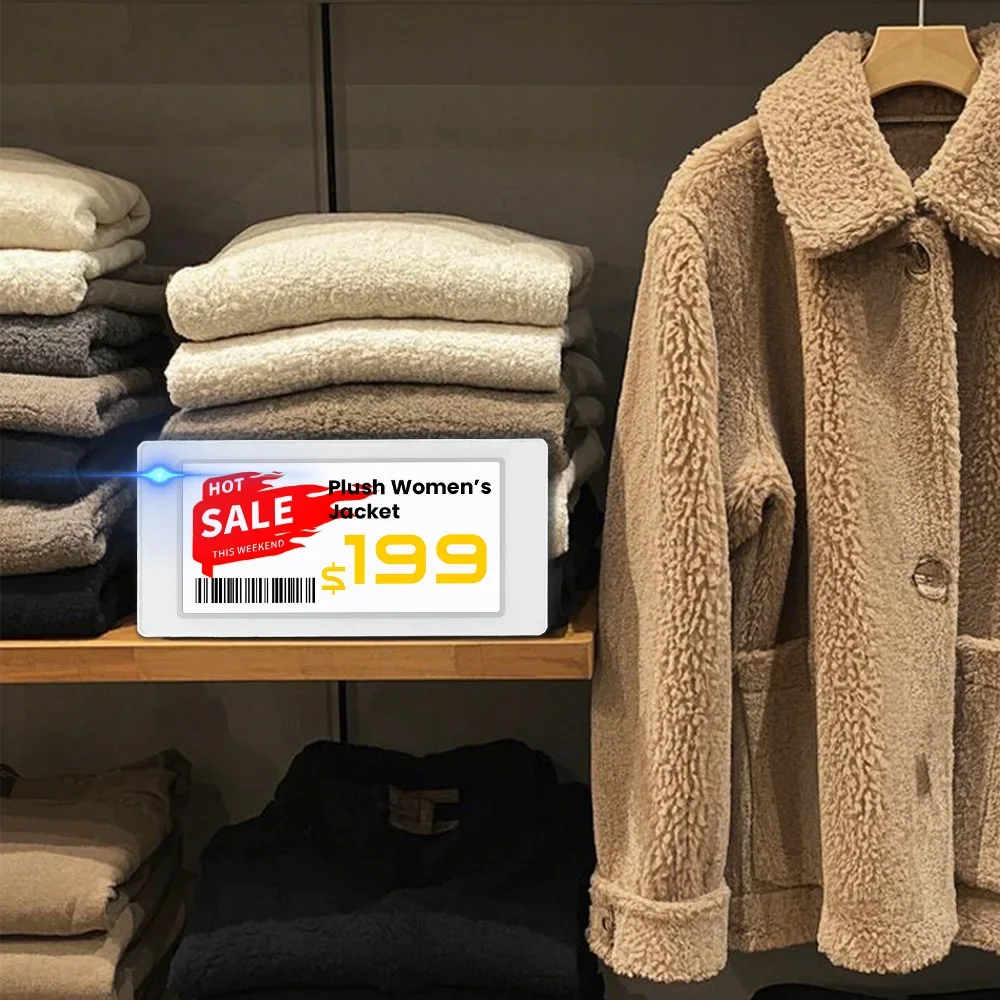 Prezzo Smart Tag 2 cartellini dei prezzi elettronici Digital Ble da 3,5 pollici per negozi