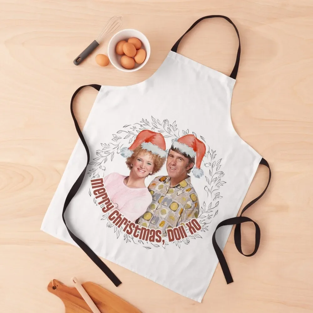 

Kath and Kim: Kath and Kel -- Merry Christmas, Doll XO Apron barber men painters Apron