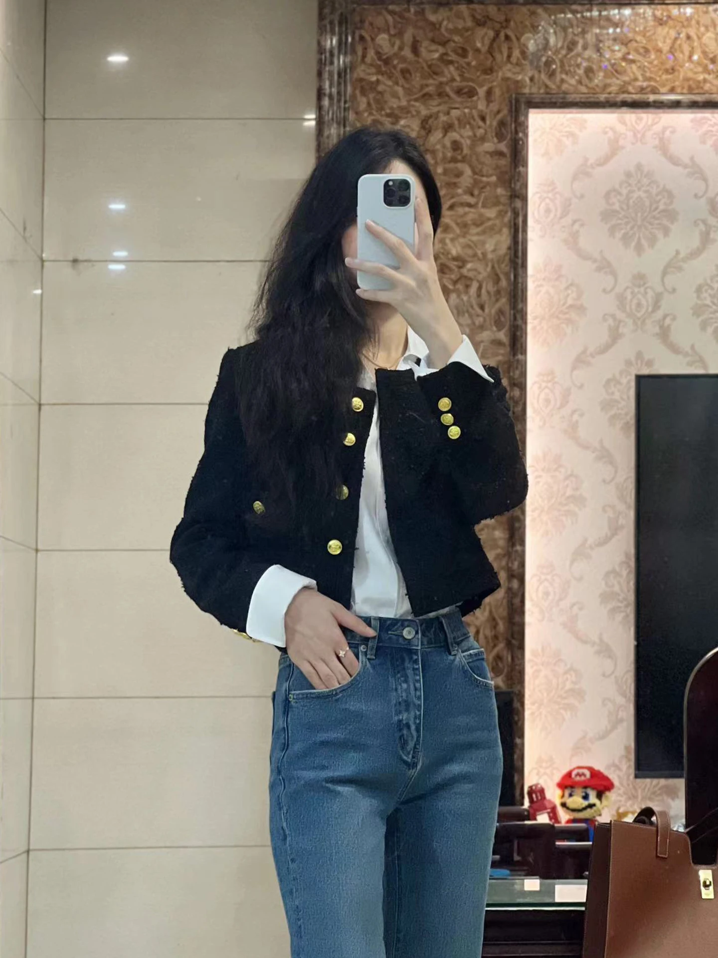 Chaqueta Acolchada Redonda para Mujer, Estilo Gully, Nueva Colección de Otoño, Ajuste Delgado, Talla Grande, Top de Moda para Dama