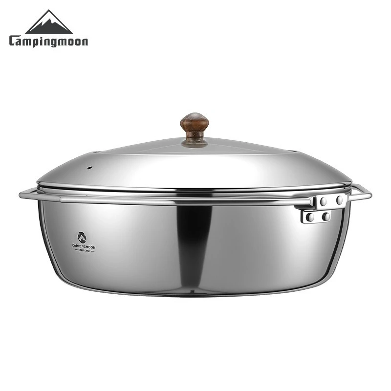 CAMPINGMOON CC-26 Hotpot 3.4L Large Capacity Induction Cooker Universal with Visible Glass Cover