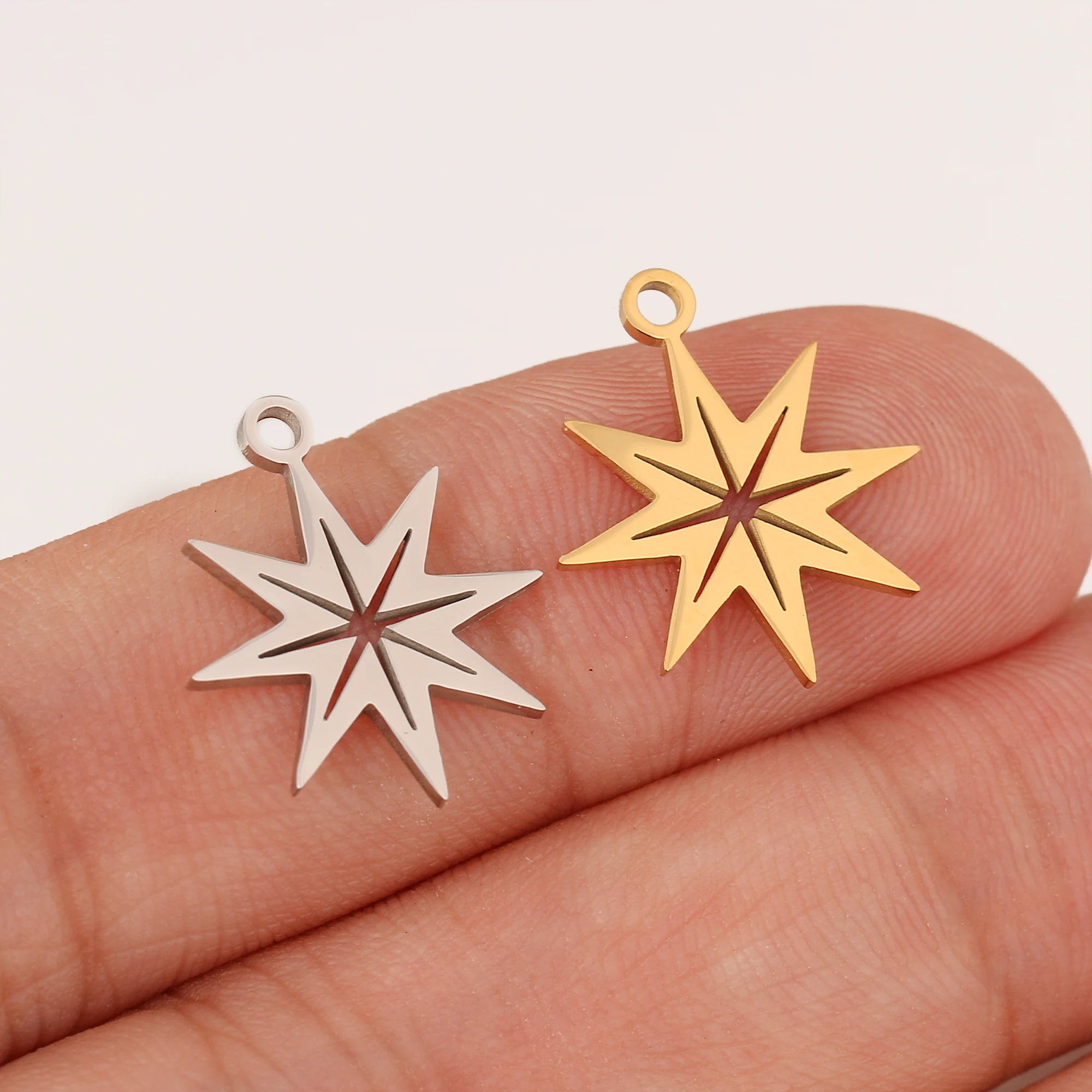 5 Stück Weihnachtsbaum/Süßigkeit Zuckerrohr/Schneemann/Weihnachtsmann Charm Edelstahl Stiefel Weihnachten Anhänger DIY Halskette Armband Schmuckherstellung – Detail 14