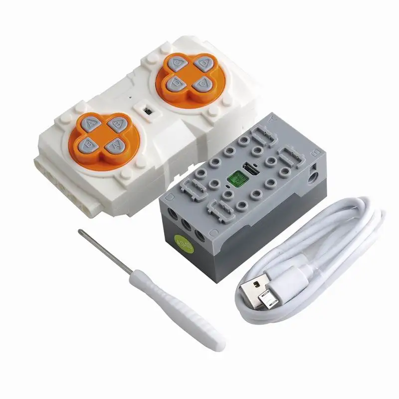 MOC Power Functions Technical APP Program Remote Control Kit Rechargeable Lithium Battery Box Motor Speed Control Bricks Toy