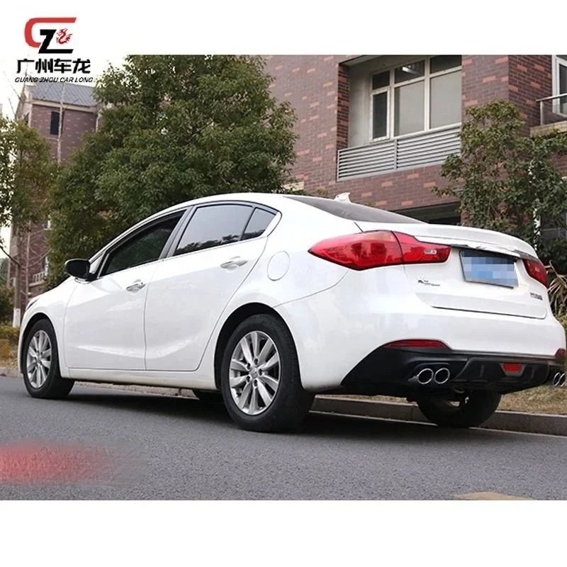 حار بيع ABS المواد سيارة الوفير الخلفي الشفاه الناشر لكيا K3 2013-2015 هيكل السيارة #5