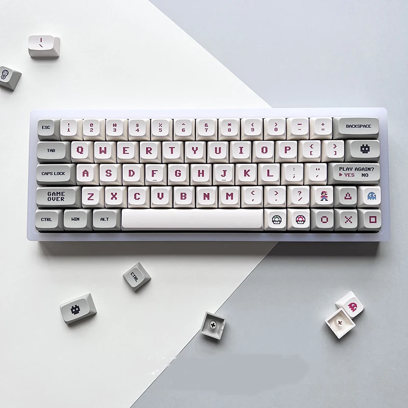 XDA Keycaps PBT Height Sublimation Keycap For Ciy68/87/104/108 IKBC Bald 75v3 Gaming Mechanical Keyboard Ball Cap