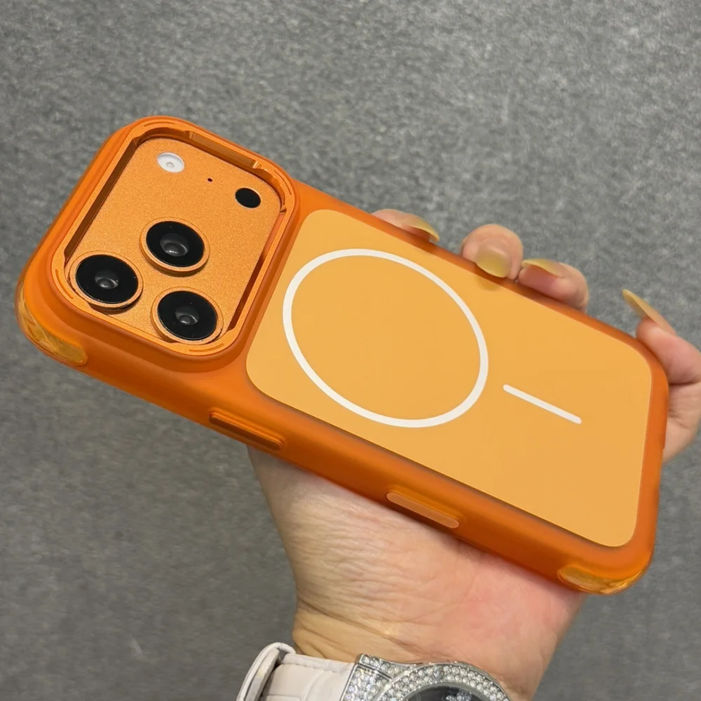 Wzmocnione, odporne na wstrząsy etui magnetyczne z poduszkami powietrznymi do iPhone 14 15 16 17 18 Pro Max, kompatybilne z MagSafe, nowo ulepszona osłona ochronna typu armor. — zdjęcie produktu 4