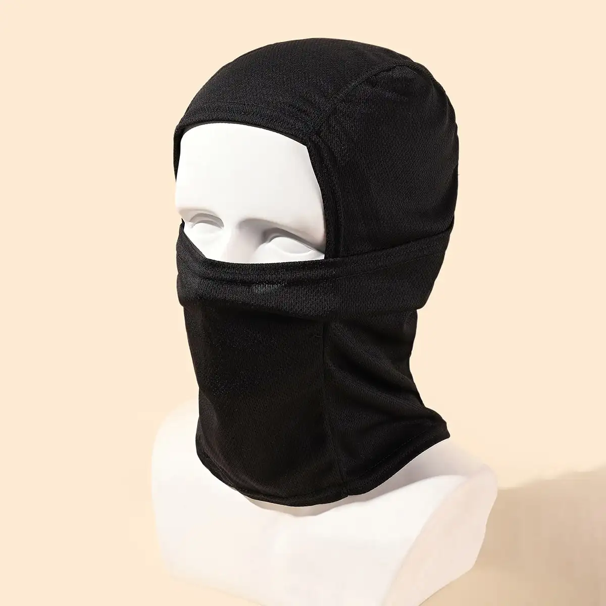 Cross-Border Simple Solid Color Cycling Face Mask, Autumn Winter Helmet Liner Hat, Protective Skiing Cold Weather Face Cover