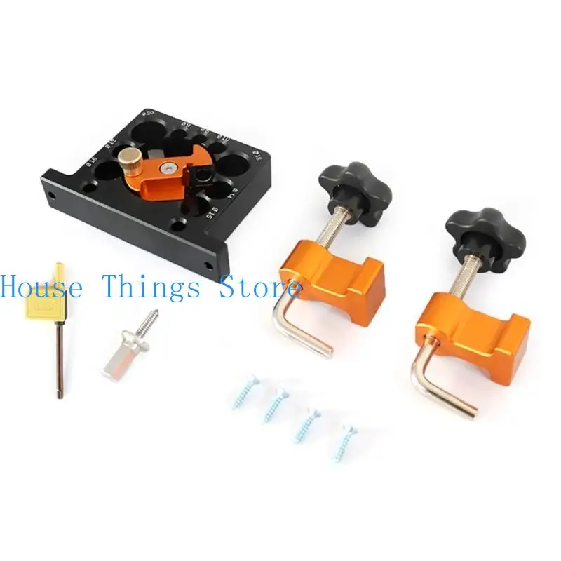 

652F Dowel Cutter Plate Jig Kits with 9 Holes Suitable for Efficient and Accurate Shaping Crafting Carpentry Enthusiasts