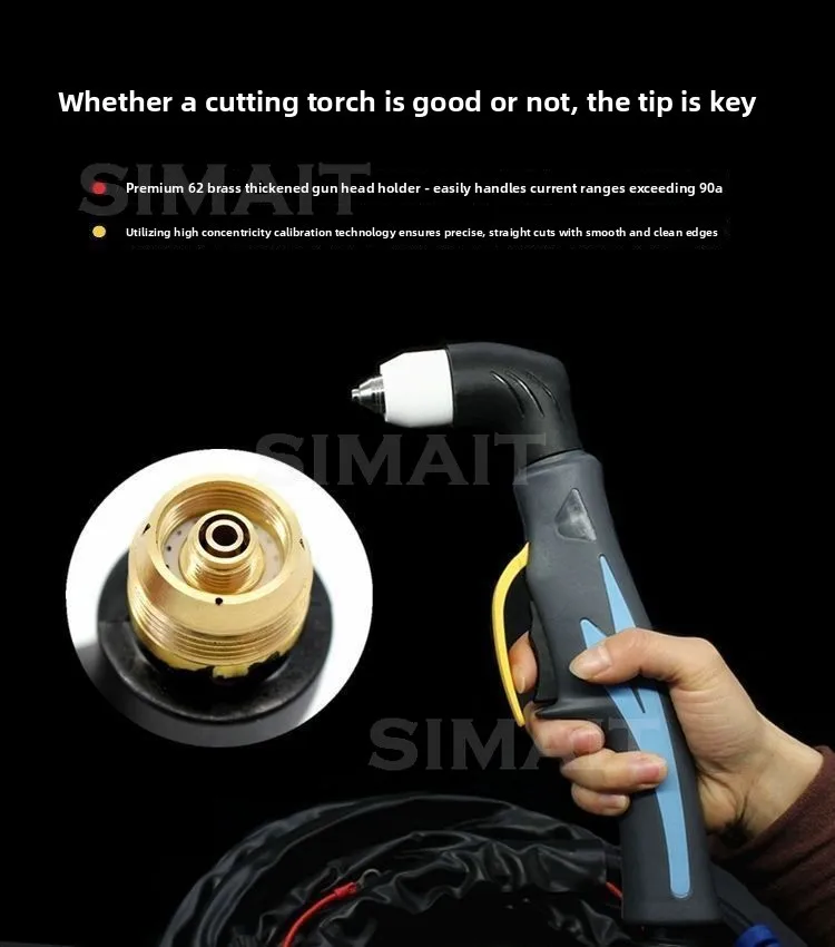 New P80 Pla sma Torch Extended Cable Fireproof Sheath for LGK-80/100/120 Cutter