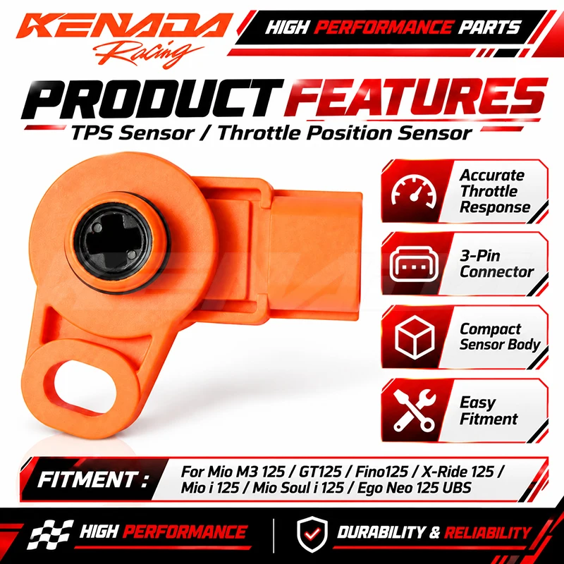 KENADA RACING TPS Sensor Throttle Position Sensor For Mio M3 GT Fino X-Ride 125 Mio i 125 Ego Neo 125 UBS