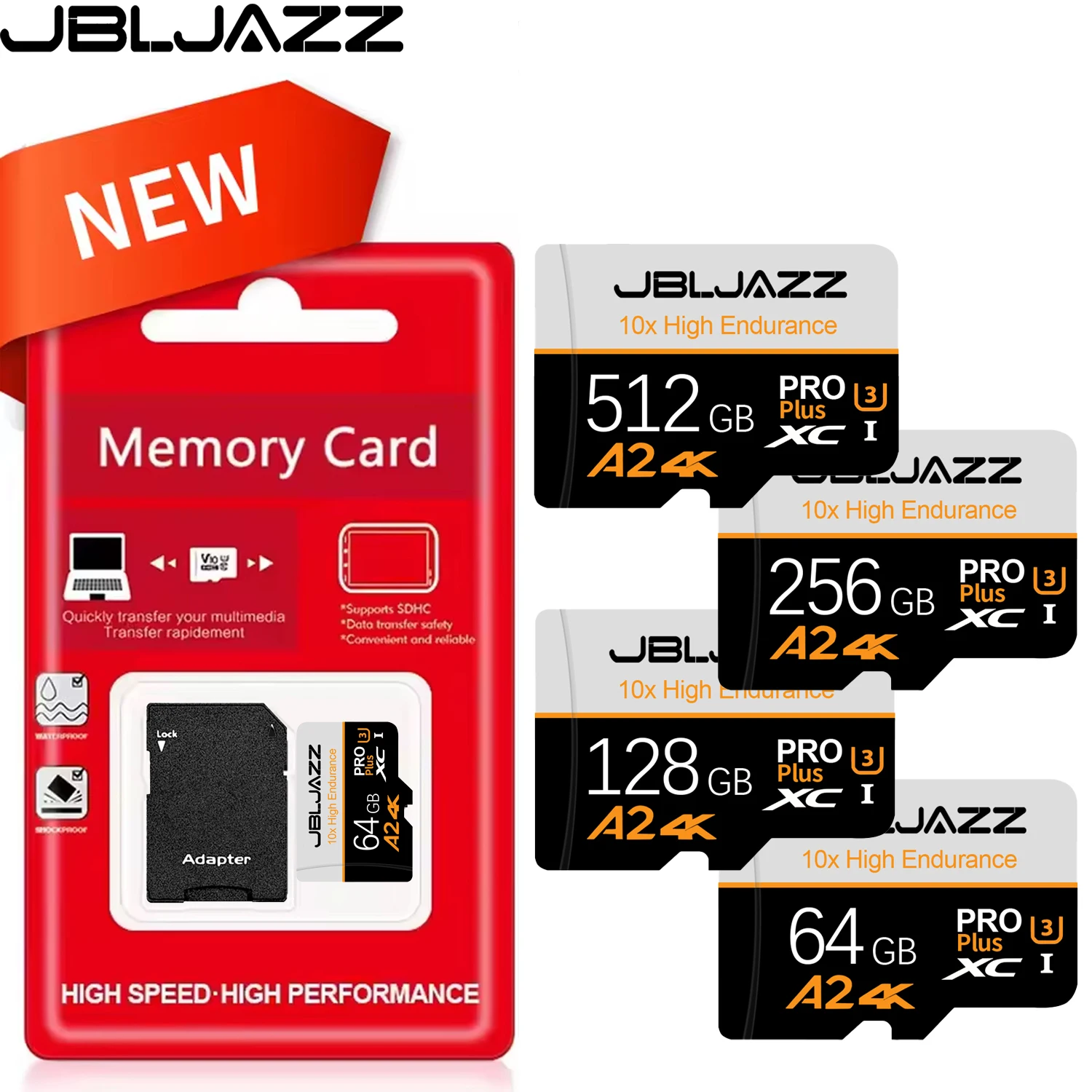 Nouvelle carte mémoire 128 Go Classe 10 haute vitesse, cartes flash TF U3 V30, carte Micro SD 512 Go 256 Go 64 Go pour téléphone Xiaomi, appareil photo, PC