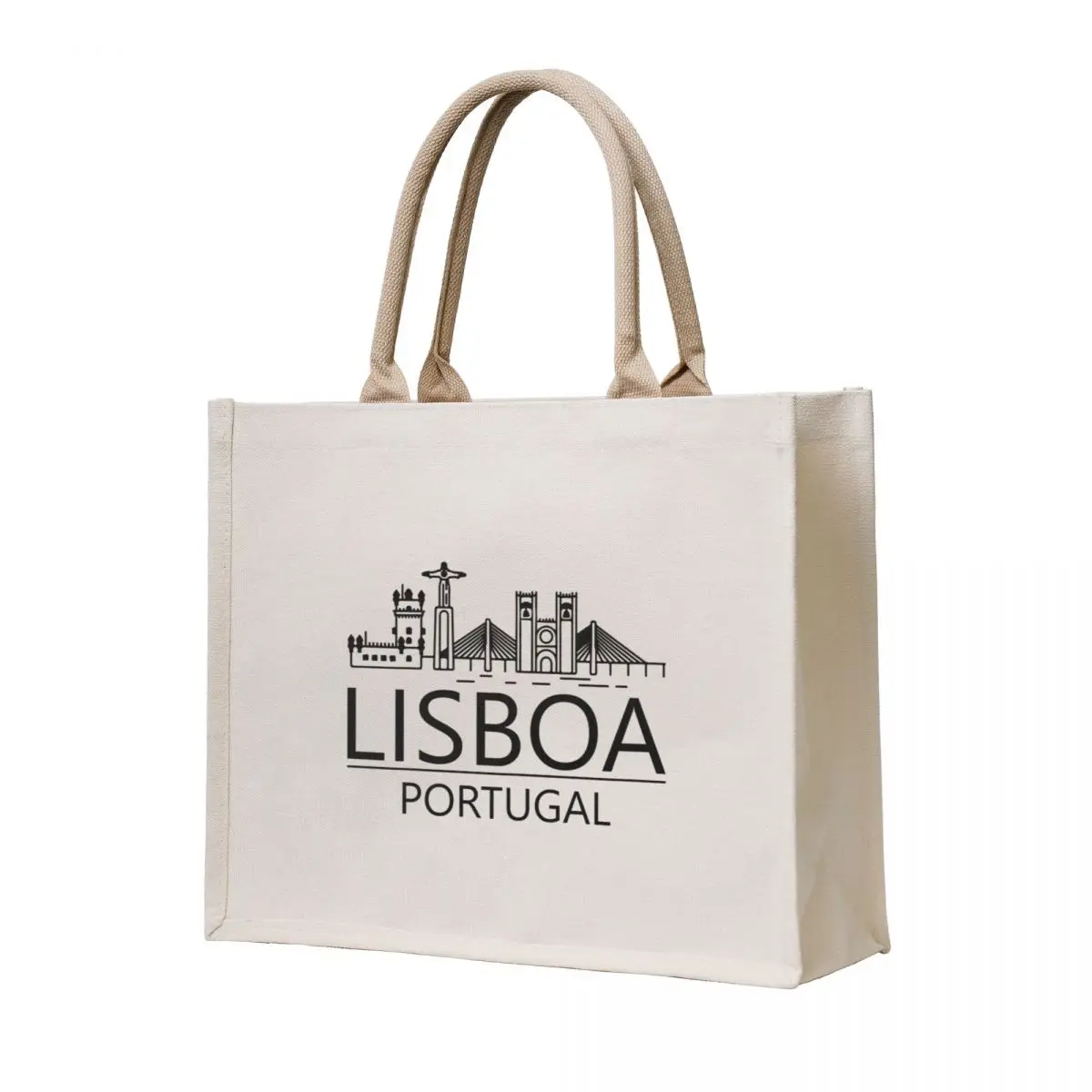 

Lisboa-Portugal Tote Bag hand bag ladies eco bag folding Lady bags Women's beach bags