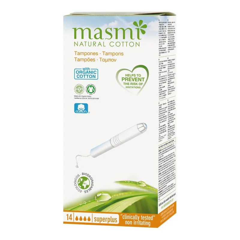 Super plus cotton Tampon with Bio 14ud Masmi applicator