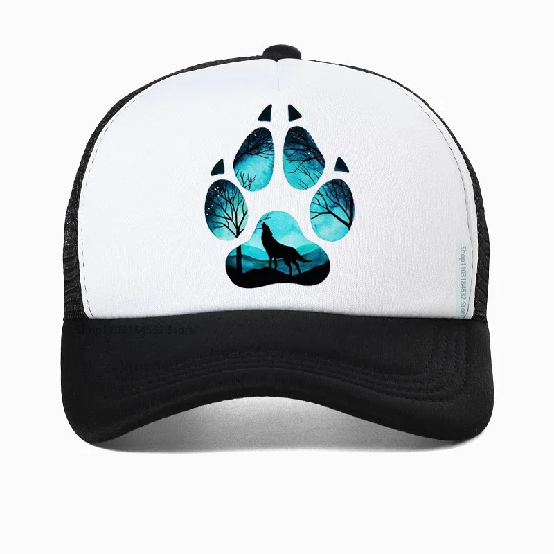 

Hip Hop wolf 3D print Baseball Caps Summer Mesh Breathable Snapback Hats For Women Men casquette Trucker Cap