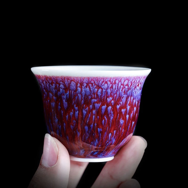 Jianzhan-Jianzhan Tea Cup for Women, Master Cup, Purple, High Grade, Personal Ceramic Tea Cup, Gift