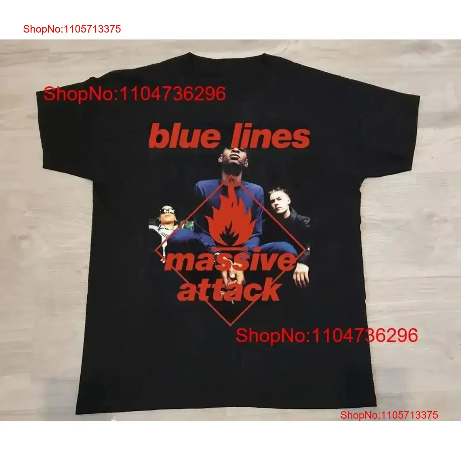 Massive Attack Blue Lines T Shirt Cotton All Size S 234XL BT592 vintage Washed Stylish Slightly Comfortable Breathable Soft