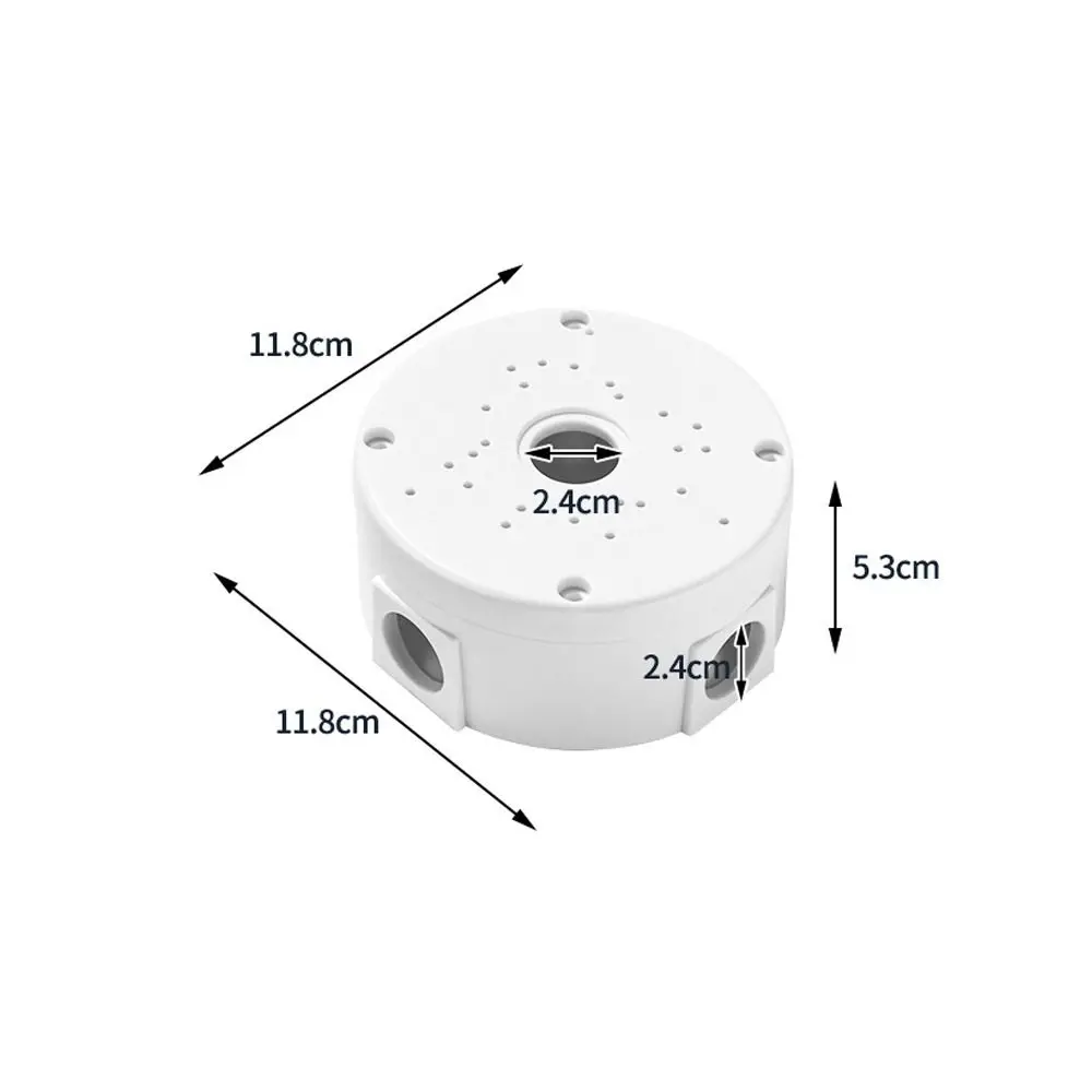 Imagem -06 - Impermeável Plástico Vigilância Dome Suportes Parede Espaço Stand Cctv Câmera Junction Box Cabo Base Profunda Universal