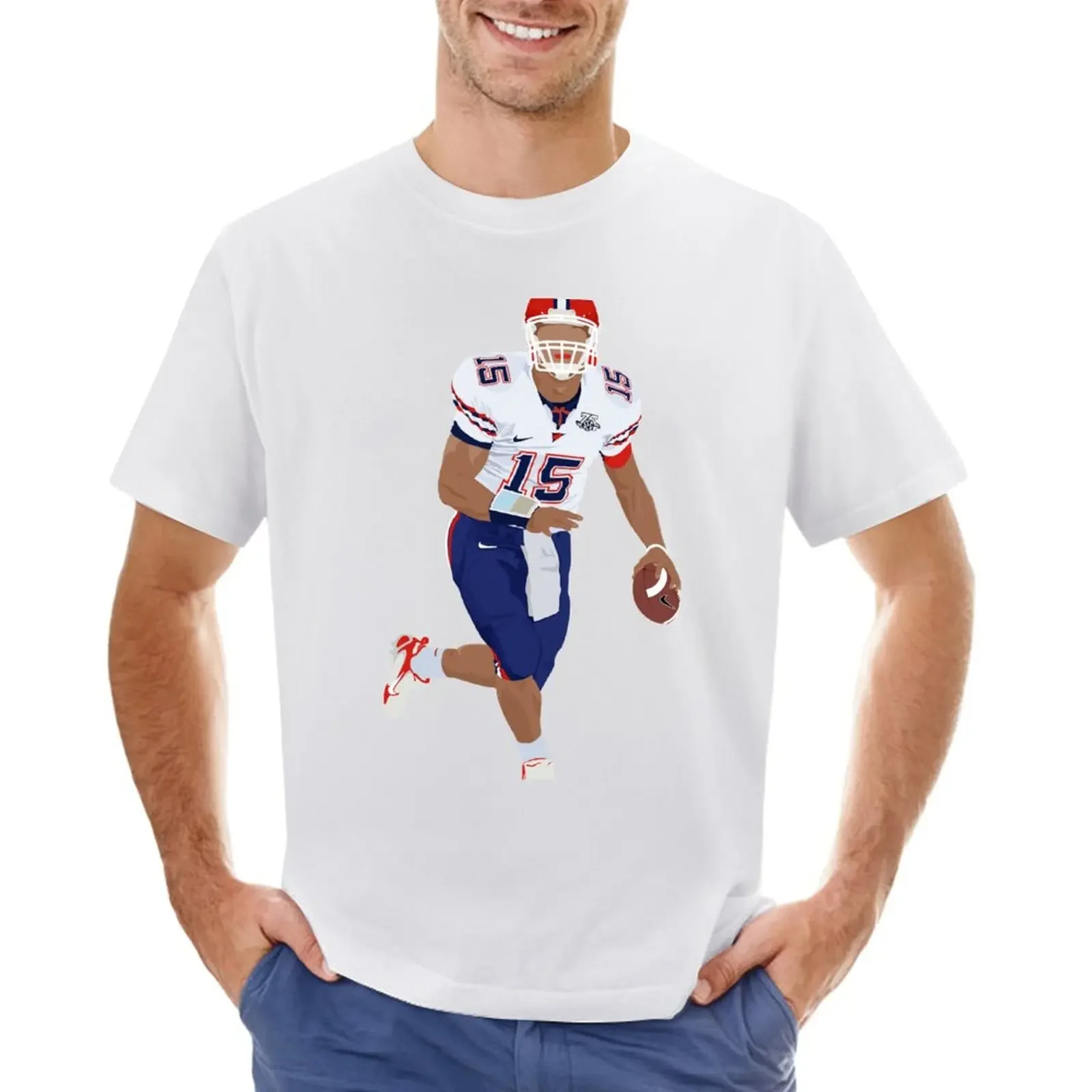 Tim Tebow Florida T-shirt oversizeds korean fashion mens white t shirts