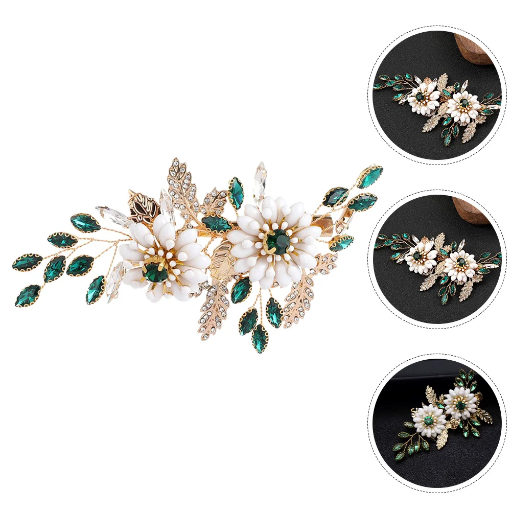 

Pearl Hair Clip Stylish Flower Hairpin Bridal Wedding Hair Accessories for Women Girls Flower Hairpin Women Hairpins