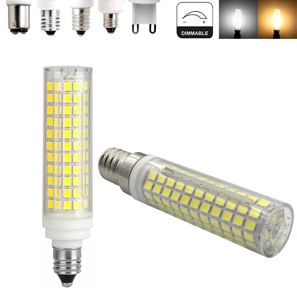 

Dimmable LED Bulbs 15W 136LEDs E14 Bulb Lamps Corn Nan Lamp 220V Cool White 2835 Smd For Home Lighting Decoration Bedroom