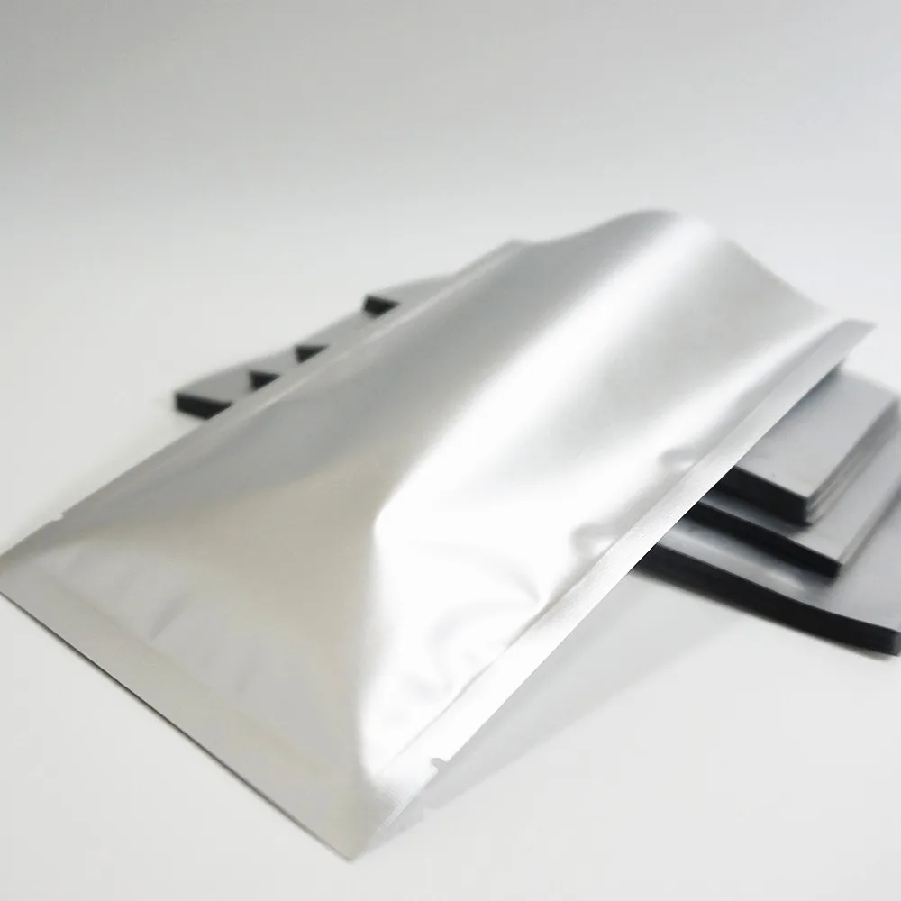 200pcs 5x7cm Matte Aluminium Foil Plastic Bags / Matt Finish Mylar Foil Heat Sealing Sauce Packing Flat Pouches Small Pakcage