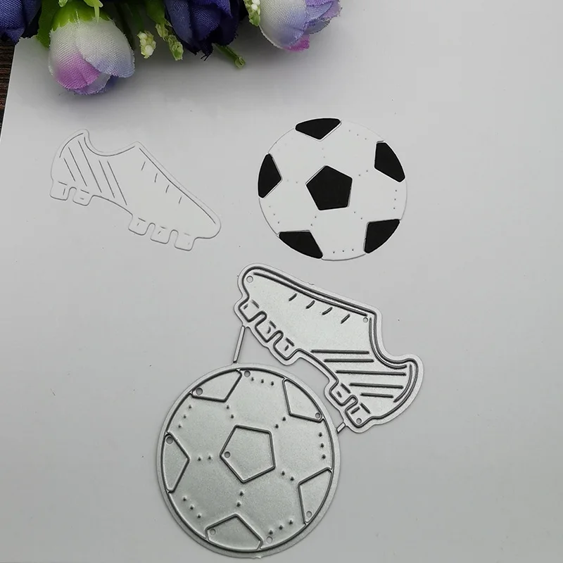 3D Shoes football Metal Cutting Dies Stencils For DIY Scrapbooking Decorative Embossing Handcraft Die Cutting Template