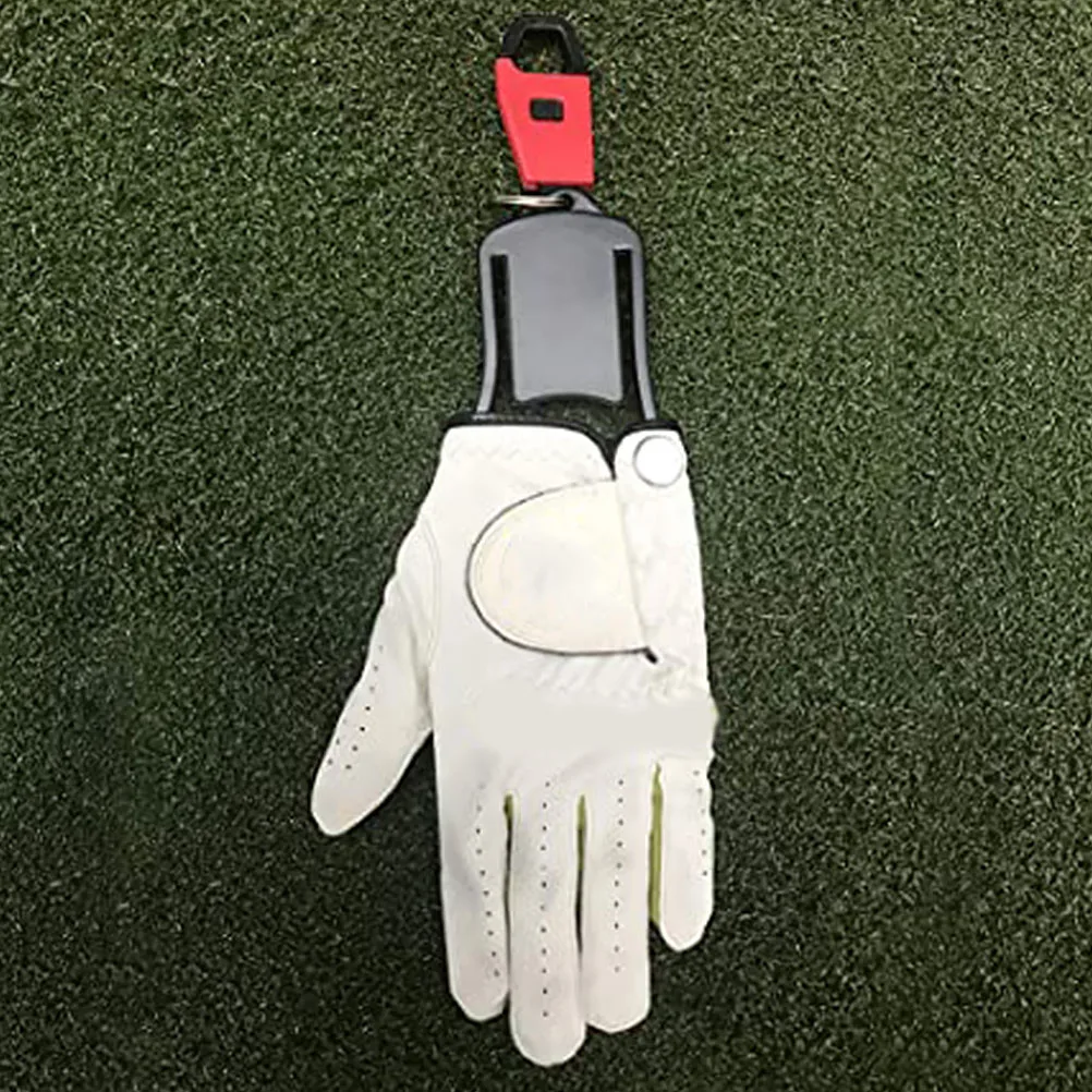 2 قطعة أصحاب قفازات الغولف قوي ABS البلاستيك رفوف جافة تخزين عملي على شكل يد لجميع القفازات الرياضية مع مشبك