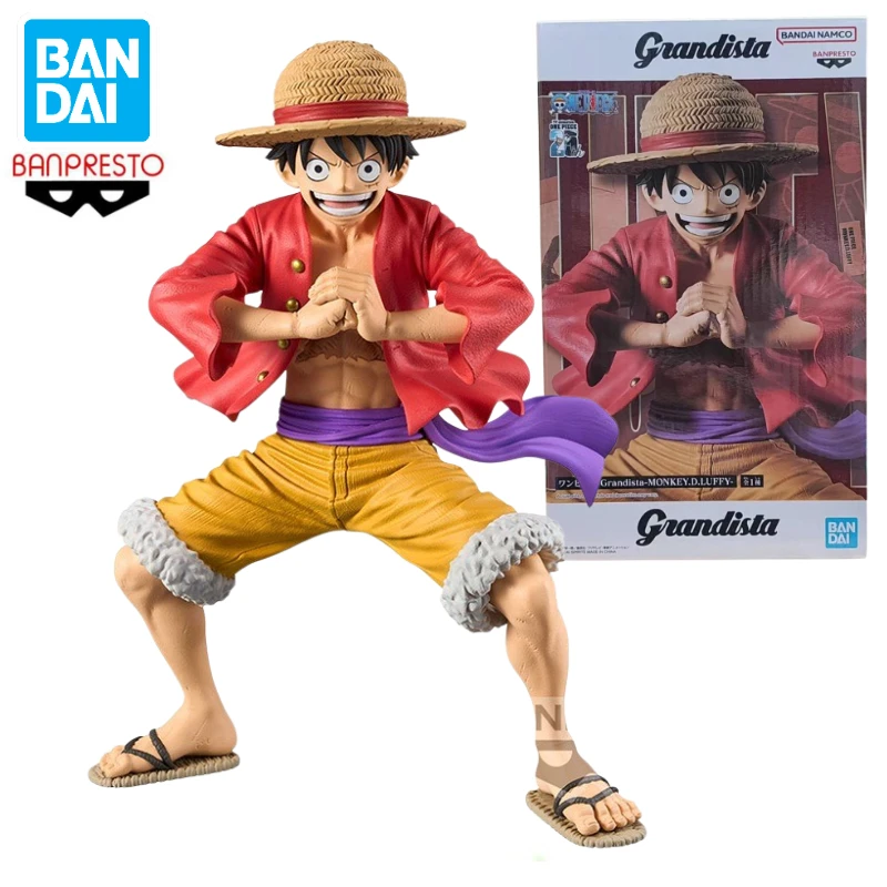 In Stock Bandai BANPRESTO Grandista One Piece Monkey D. Luffy 2.0 Anime Action Figure Toy Gift Model Collection Hobby