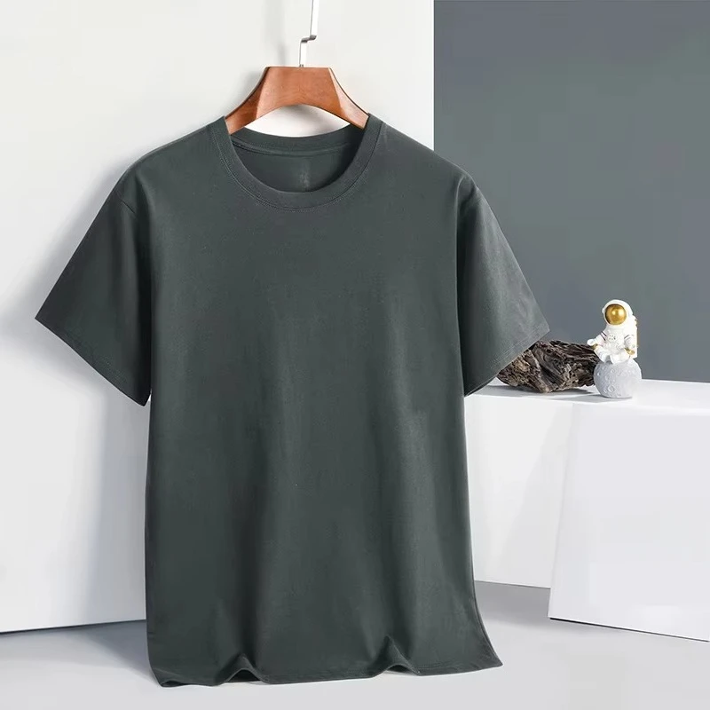 

Мужская футболка с короткими рукавами и круглым вырезом из 100% хлопка, черная, белая, серая, три цвета на выбор, модная