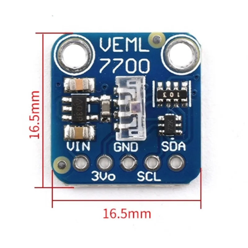 Y45A-VEML7700 120K Lux Modulo sensore di luce ambientale 2PCS Interfaccia I2C per Arduino Raspberry Pi Scheda sensore di misurazione della luce