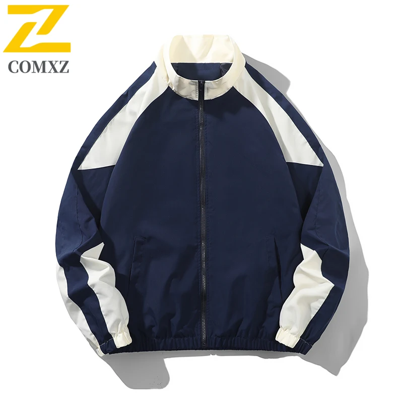 

COMXZ 2025 Spring Autumn New Jacket Men Baseball Vintage Loose Trendy Korean Lightweight Comfortable Coat Classic Trip Jackets