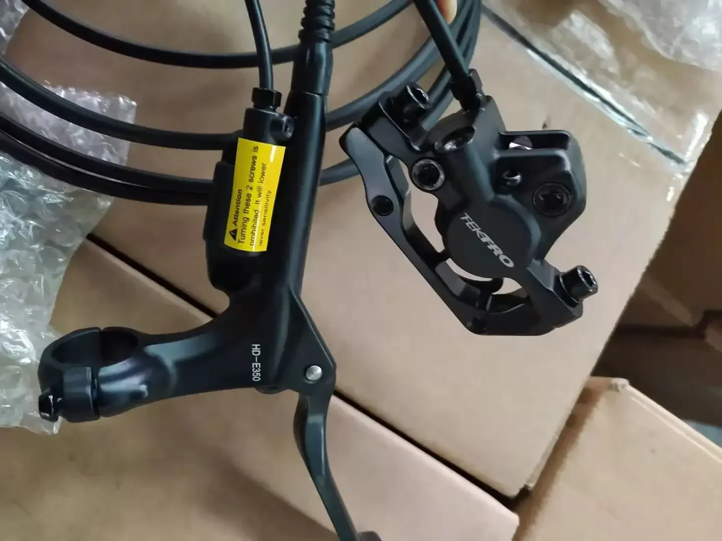 Whole Set Disc Brake TEKTRO HD-E350 Disc Brake With Cut-off Sensor Fit Ebike Disc Brake