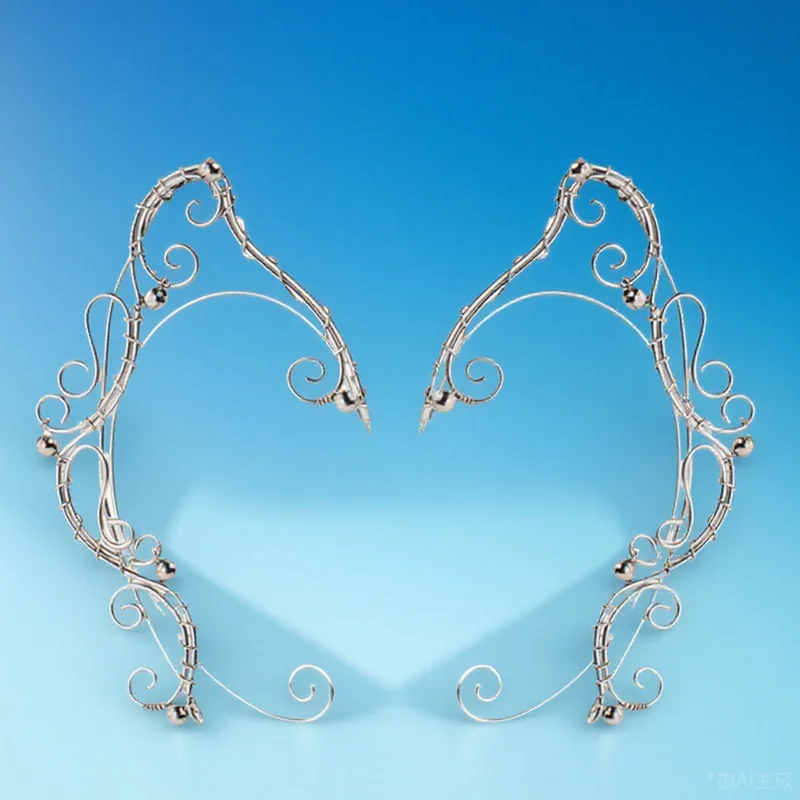 

1Pair Delicate Elf Ear Clip Stylish Ear Cuff No Piercing Needed Ideal Gift for Girls Fashion Jewelry Costume Accessory